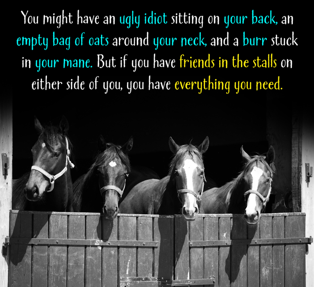 Illustration for article titled Probably A Lost Cause: 6 Amazing Quotes That Would Be Pretty Inspirational To Horses If They Could Understand Them
